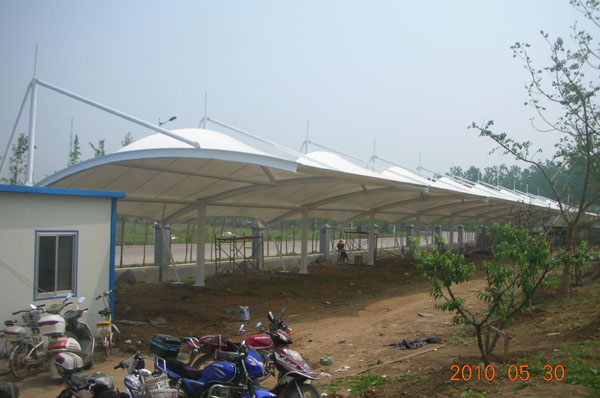 建造膜結(jié)構(gòu)停車棚的理由以及制作流程